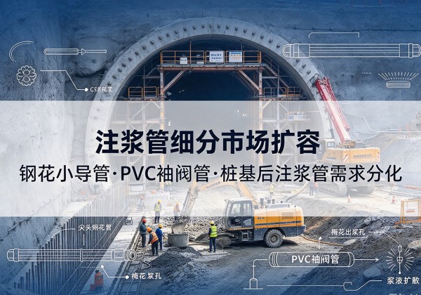 南康注浆管细分市场扩容，隧道钢花小导管、PVC 袖阀管、桩基后注浆管需求分化